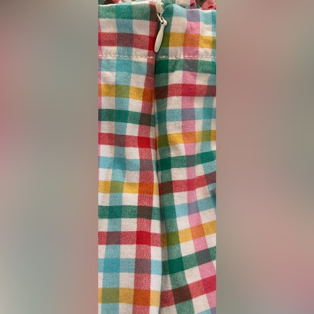 Maeve by Anthropologie Gingham Micro Mini shorts Sz 12 - Picture 7 of 9